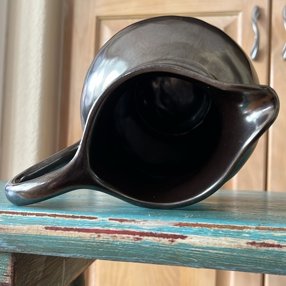 Juliska Pewter Glaze Stoneware Handled Pitcher Jug Vase - Picture 6 of 8